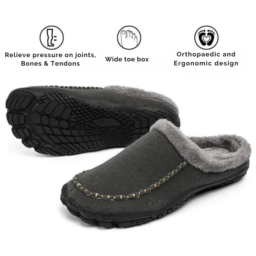 LipreyStore™ | Orthopaedic Barefoot Slippers - Warm & Lined I Wide Toe Box