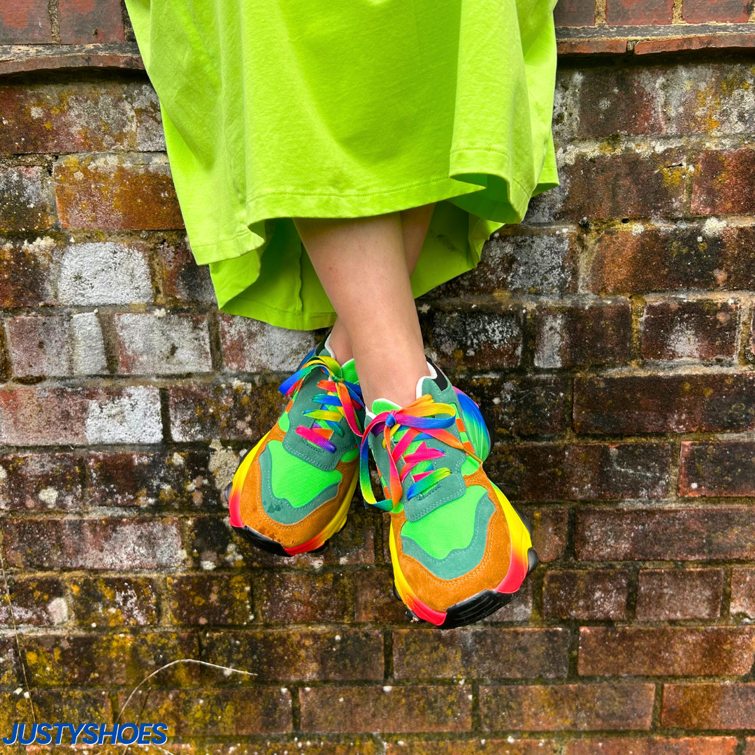 JustyShoes™ Rainbow Shoes - Ergonomic Pain Relief Shoe + FREE Insoles