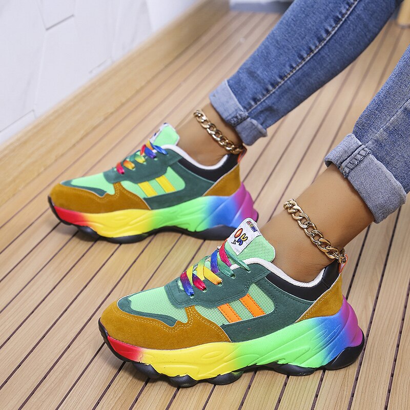 JustyShoes™ Rainbow Shoes - Ergonomic Pain Relief Shoe + FREE Insoles