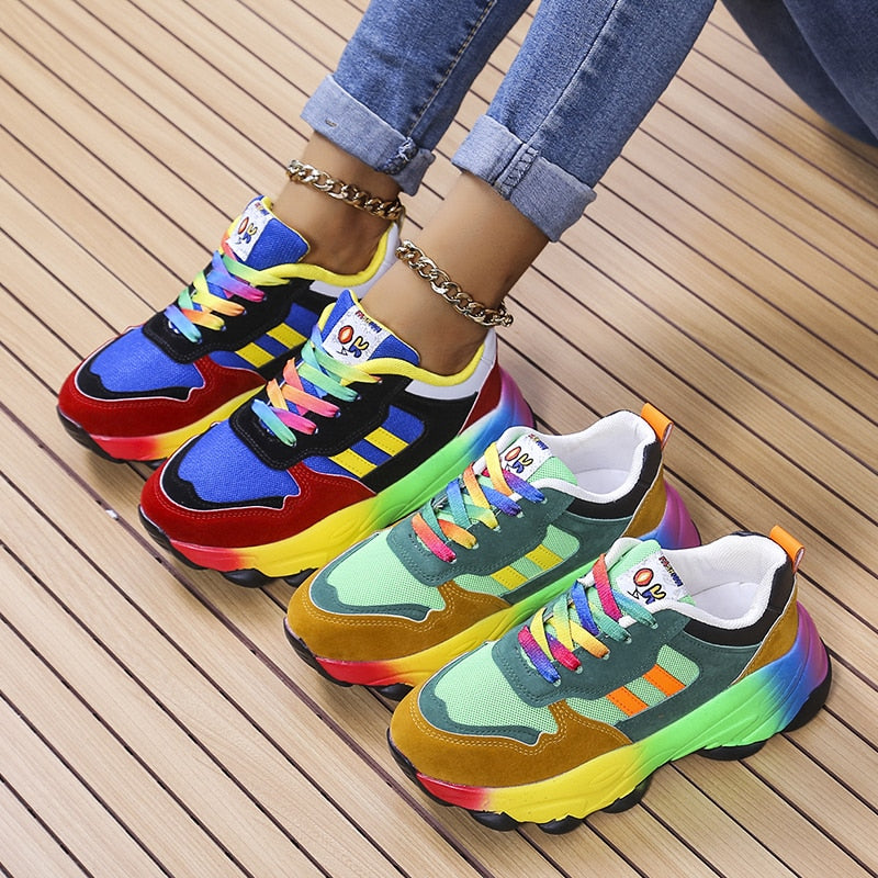 JustyShoes™ Rainbow Shoes - Ergonomic Pain Relief Shoe + FREE Insoles